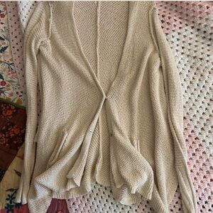 Free People XS cream Cardigan